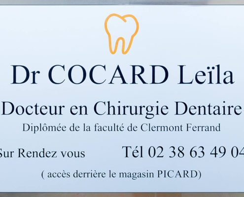 Dentiste Orleans - Dr Cocard - Plaque